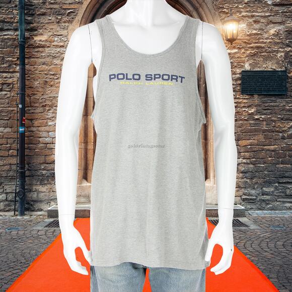 Vintage Ralph Lauren Polo Sport Tank Top L - Picture 1 of 8